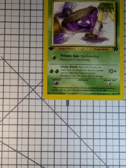 Mint Condition 1st EDITION GRIMER (57/82) Team Rocket Pokemon Card WOTC TCG - Image 5