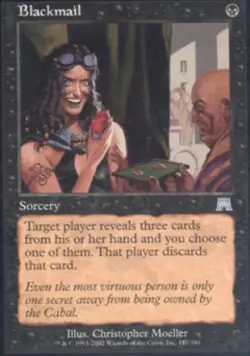 Blackmail - Medium Play MTG Onslaught - Image 1