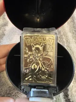 Mewtwo Pokemon 23k Gold-Plated Trading Card&-Pokeball - Limited Edition 1999 - Image 5