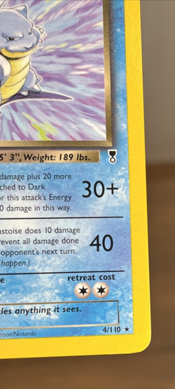 Dark Blastoise 4/110 Rare Deck Exclusives Non Holo Pokemon Card LP - Image 4