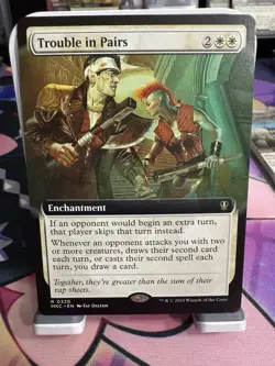 Trouble in Pairs Extended Art Commander: Murders at Karlov Manor MTG Magic - Image 1