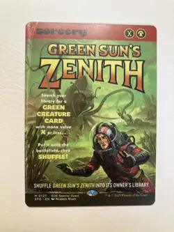1x MTG Edge Of Eternities Green Sun's Zenith Showcase Special Guest (Mythic) - Image 1