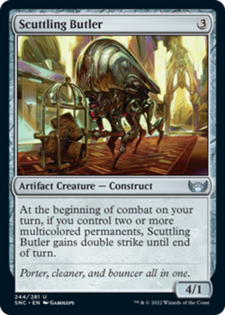 Scuttling Butler - Foil Light Play, English Magic the Gathering MTG Streets of C - Image 1