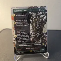 MTG Summon: Titan 373 Borderless Regular Rare Final Fantasy FIN - Image 1