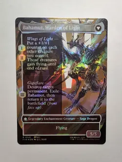 Dion, Bahamut's Dominant - (Borderless) (Surge Foil) MtG Final Fantasy Saga 521 - Image 2