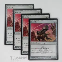 Iron Myr 168/249 x4 Playset 4x MTG Magic the Gathering Scars of Mirrodin SOM - Image 1