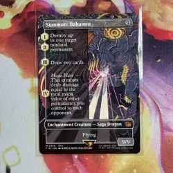 Summon: Bahamut (Borderless) Final Fantasy MTG #356 - Non Foil - Pack Fresh - Image 1