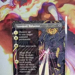 Summon: Bahamut (Borderless) Final Fantasy MTG #356 - Non Foil - Pack Fresh - Image 2