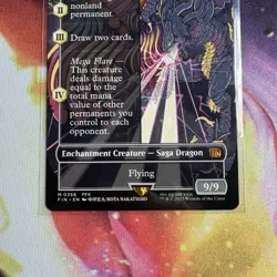 Summon: Bahamut (Borderless) Final Fantasy MTG #356 - Non Foil - Pack Fresh - Image 3