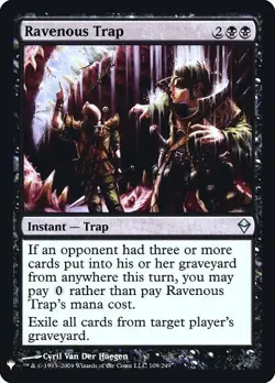 Ravenous Trap - Foil Light Play, English Magic the Gathering MTG The List - Image 1