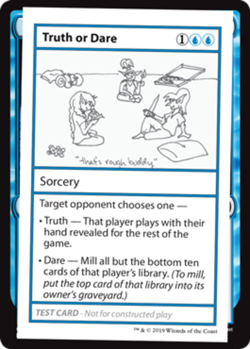 Truth or Dare (No PW Symbol) Light Play, English Magic the Gathering MTG The Lis - Image 1
