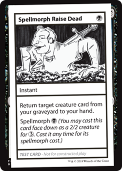 Spellmorph Raise Dead (No PW Symbol) Light Play, English Magic the Gathering MTG - Image 1