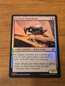 MTG Edge of Eternities - Kavaron Turbodrone - EOE 141 - FOIL - Image 1