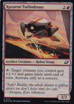MTG Edge of Eternities - Kavaron Turbodrone - EOE 141 - FOIL - Image 2