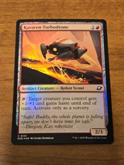 MTG Edge of Eternities - Kavaron Turbodrone - EOE 141 - FOIL - Image 1