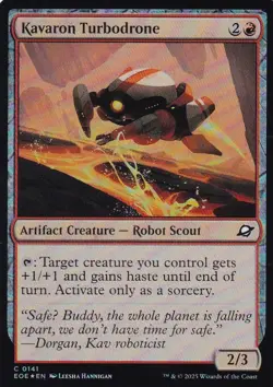 MTG Edge of Eternities - Kavaron Turbodrone - EOE 141 - FOIL - Image 2
