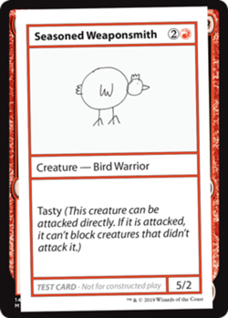 Seasoned Weaponsmith (No PW Symbol) Light Play, English Magic the Gathering MTG - Image 1