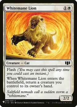 Whitemane Lion - The List Light Play, English Magic the Gathering MTG The List - Image 1