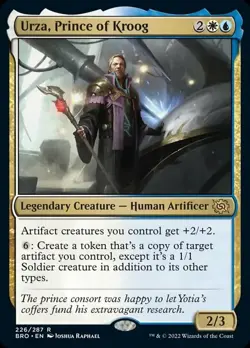 Urza, Prince of Kroog Light Play, English Magic the Gathering MTG The Brothers' - Image 1