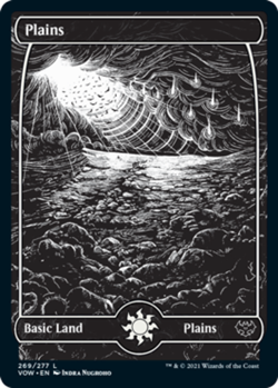 Plains (269) - Foil Light Play, English Magic the Gathering MTG Innistrad: Crims - Image 1