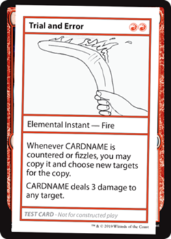 Trial and Error (No PW Symbol) Light Play, English Magic the Gathering MTG The L - Image 1