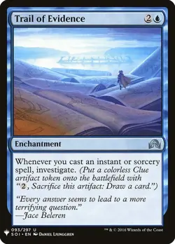 Trail of Evidence Light Play, English Magic the Gathering MTG Mystery Booster - Image 1
