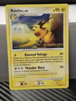 Raichu 27/99 Prerelease Promo Arceus Rare Pokemon Card LP - Image 1