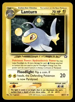 Pokemon TCG | Neo Genesis | Lanturn| 38/111 | LP #4 - Image 1
