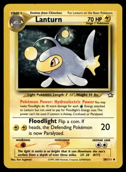 Pokemon TCG | Neo Genesis | Lanturn| 38/111 | LP #3 - Image 1