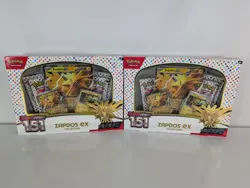 Pokemon TCG Scarlet & Violet 151 Zapdos EX Collection Box Lot of 2 NEW Sealed - Image 1