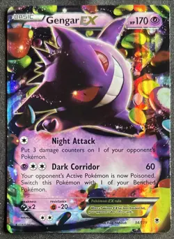 Gengar EX 34/119 XY - Pokemon Phantom Forces Holo - Image 1