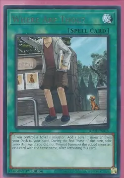 Yugioh! Where Arf ThouU JUSH-EN028 Rare 1st Edition NM Justice Hunters - Image 1