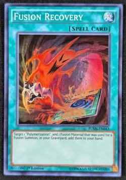 Fusion Recovery 1996 1st Edition Super Rare Holo Yugioh FUEN-EN043 (NM) - Image 1