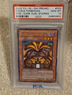 YUGIOH PSA 10 2002 Exodia the Forbidden One DDS-003 Secret Rare DDS Promo GEM MT - Image 3