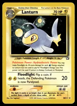 Pokemon TCG | Neo Genesis | Lanturn| 38/111 | LP #2 - Image 1