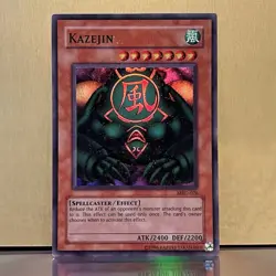 YuGiOh • Kazejin • MRD-026 • Super Rare Unlimited • MP - Image 1