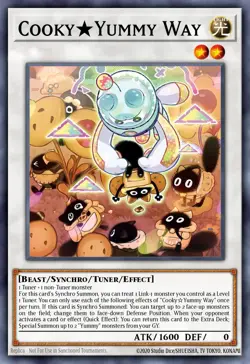 Yugioh! 3x Cooky Yummy Way JUSH-EN020 Rare 1st Edition NM Justice Hunters - Image 1