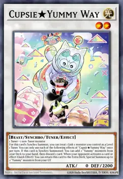 Yugioh! Cupsy Yummy Way JUSH-EN019 Rare 1st Edition NM Justice Hunters - Image 1