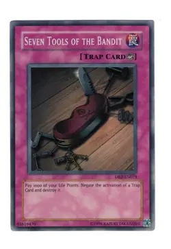 Yugioh- 1X Seven Tools of the Bandit - Super Rare - Unlimited - DB2-EN075 - NM - Image 1