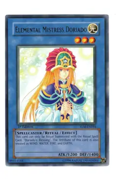 Yugioh- 1X Elemental Mistress Doriado - Rare - 1st Edition - TLM-EN034 - NM - Image 1