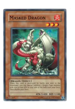 Yugioh- 1X Masked Dragon - Common - Unlimited - DR3-EN026 - Near Mint - Image 1
