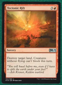 Tectonic Rift - Core Set 2019 M19 #162 - Magic: The Gathering MTG Card - Image 1