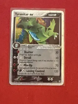 Tyranitar ex 111/115 Holo Ultra Rare Card Unseen Forces - Image 1