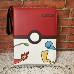 TCGAMES POKEMON TCG Card Holder Binder | Holds 440 Cards Total - 8 Per Sheet - Image 1