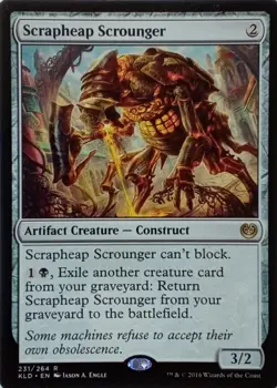231/264 SCRAPHEAP SCROUNGER RARE KALADESH MTG CARD - Image 1