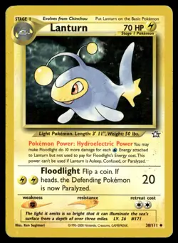 Pokemon TCG | Neo Genesis | Lanturn| 38/111 | LP - Image 1