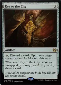 220/264 KEY TO THE CITY RARE KALADESH MTG CARD - Image 1