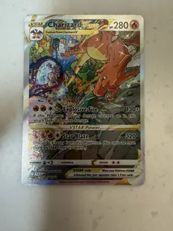 Pokemon TCG Charizard VSTAR SWSH262 Holo Black Star Promo Card - Image 1