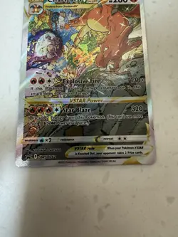 Pokemon TCG Charizard VSTAR SWSH262 Holo Black Star Promo Card - Image 3