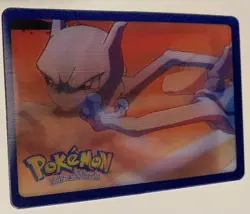 Rare Pokemon Mewtwo 1998 Nintendo Gamefreak Hasbro 3D Lenticular Promo Card - Image 1